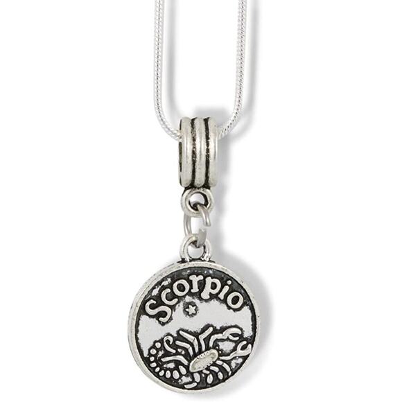 Scorpio Astrology Horoscope Sign Necklace Pendant Jewelry - Picture 1 of 5